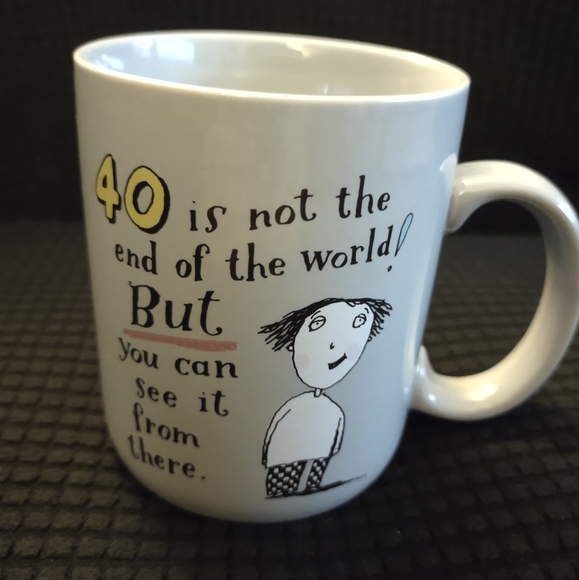 Shoebox Greetings 40 Is Not The End Of The World... Mug - Joke Gag Gift - Picture 1 of 4